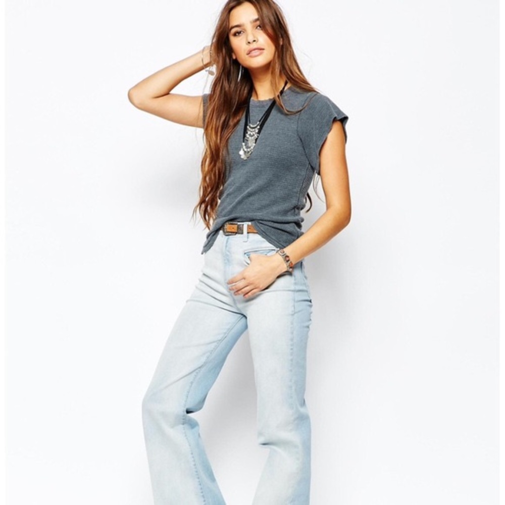 We the Free by Free People WTF flutter sleeve tee